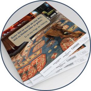 Flyer zur Premiere der Veranstaltungsreihe GUTER STIL